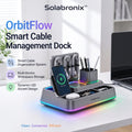 Solabronix™ OrbitFlow Smart Cable Management Dock
